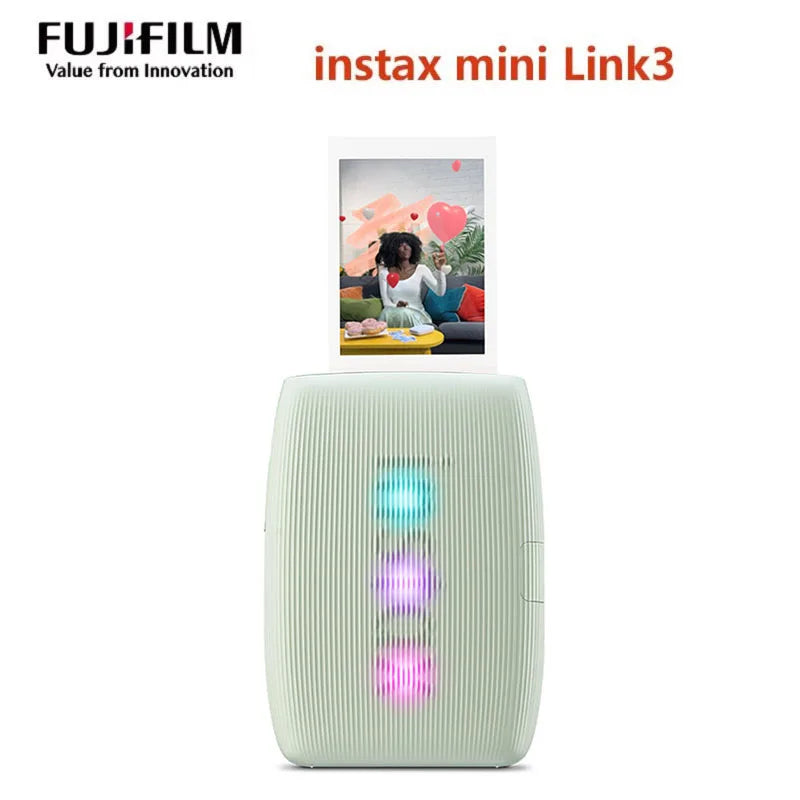 Fujifilm Instax Mini Link 3 Photo Printer - Smartphone Instant Film Printer for Creative Camera Photos