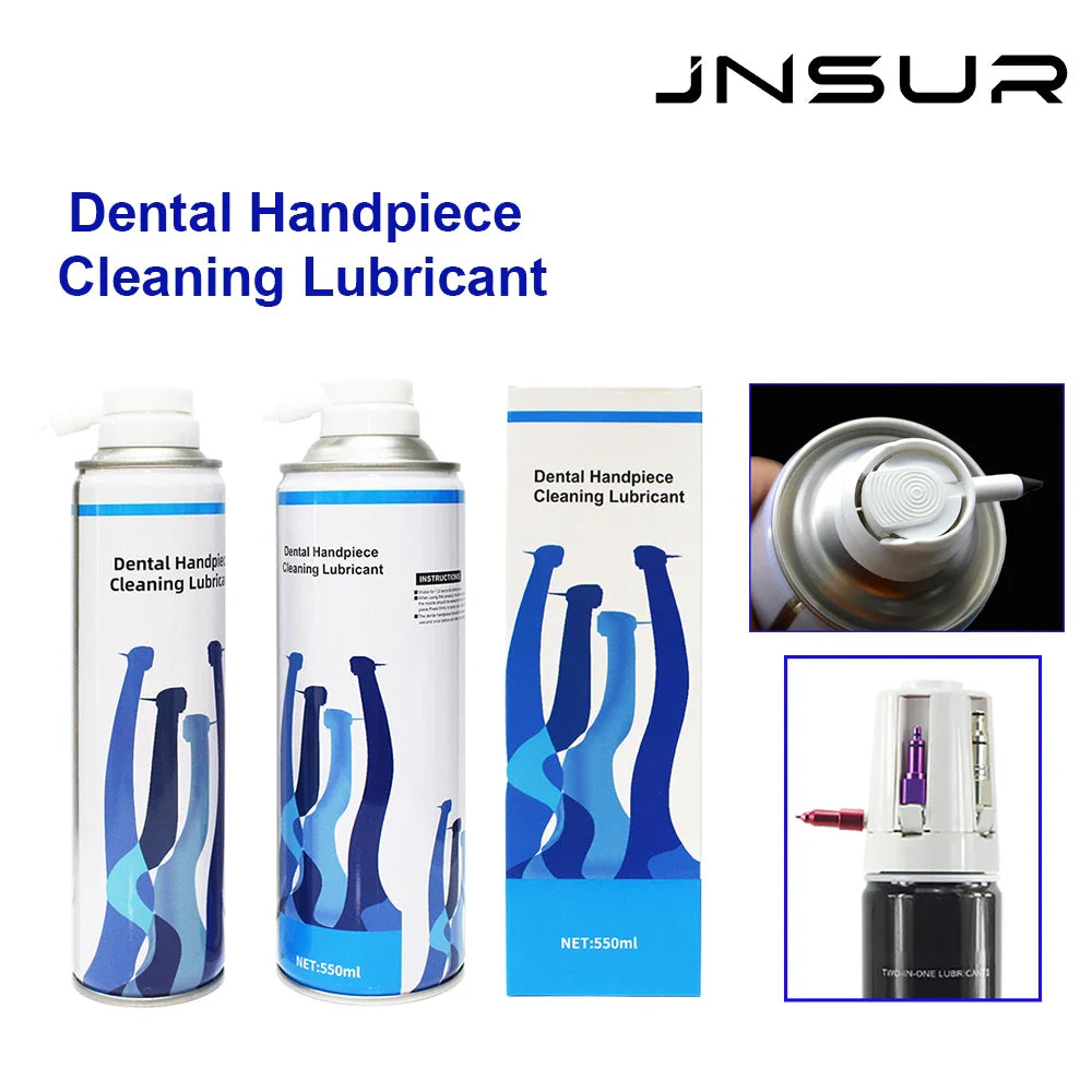 Dental Handpiece Cleaning Lubricant Spray – 300/550ml Oil for Handpiece Maintenance & Dentistry Lab Supply