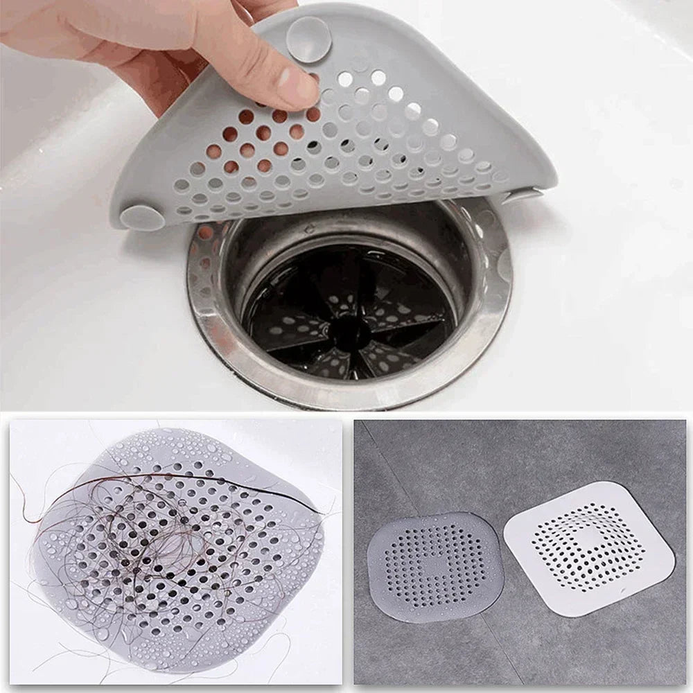 Universal Hair Filter Drain Plug - Kitchen Sink and Bathtub Strainer, Shower Floor Drain Stopper for Home Use