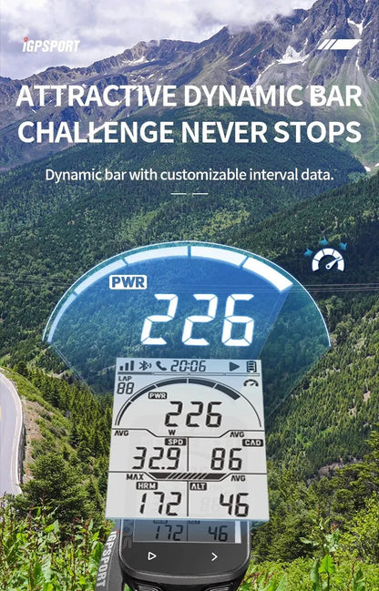 IGPSPORT BSC100S GPS Bike Computer — Wireless Speedometer, Digital Stopwatch & Cycling Odometer