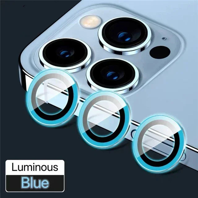 3PCS Metal Camera Lens Protectors – Glass Back Lens Protection Film for iPhone 15/15 Plus, 14/14 Pro Max, 13/13 Mini, 12/11