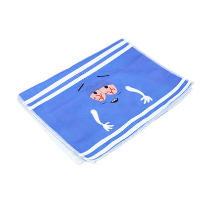 Cartoon Expression Soft Towel | Quick-Drying, Double-Sided Velvet Absorbent Bath & Face Towel for Children