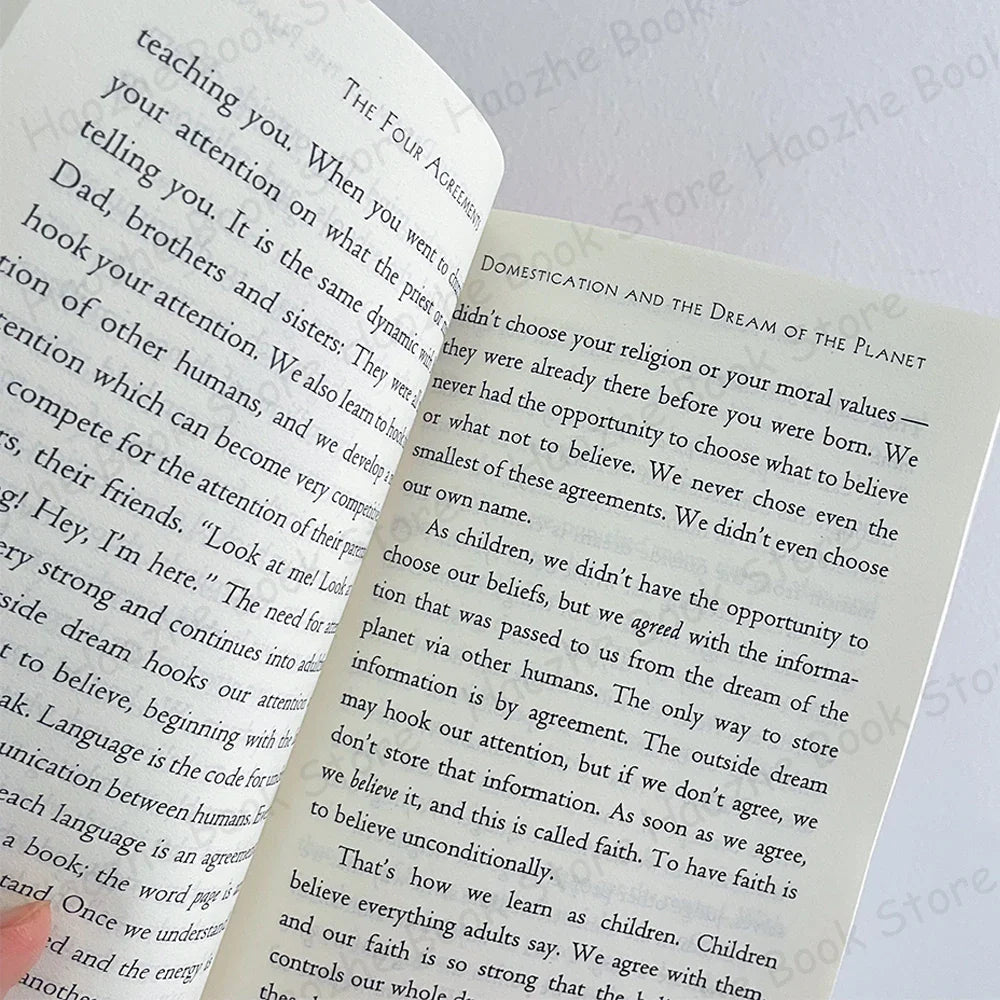 The Four Agreements: A Practical Guide to Personal Freedom by Don Miguel Ruiz – Success & Self-Help Paperback Book