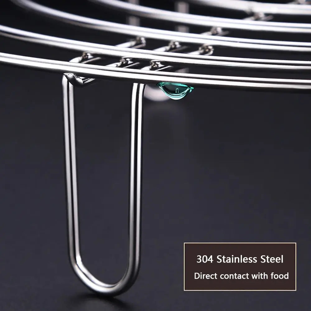 304 Stainless Steel Kitchen Steamer Rack - Durable Pot Steaming Shelf for Cooking Accessories