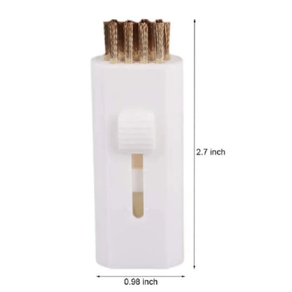 2 Pack Retractable Golf Club Cleaning Brush – Pocket-Sized Double-Sided Groove Cleaner Kit