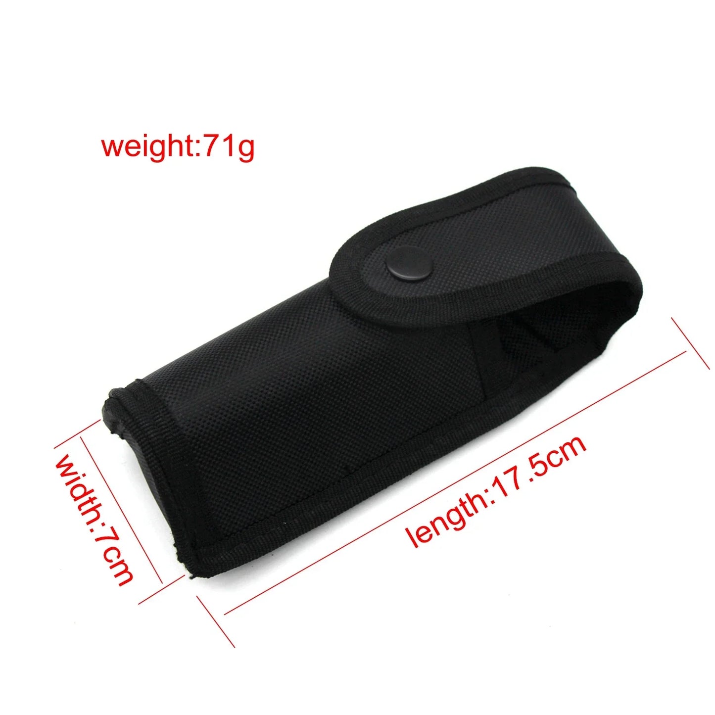 Tactical Duty Pouch - MOLLE Handcuff, Flashlight, Baton & Walkie Talkie Holder Case
