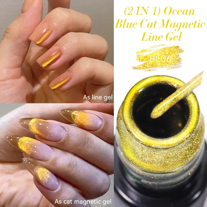 LILYCUTE 5ml Silver Metallic Liner Gel Polish – Super Bright UV Nail Art Stripe & Drawing Paint Varnish, Mirror Effect Graffiti Gel