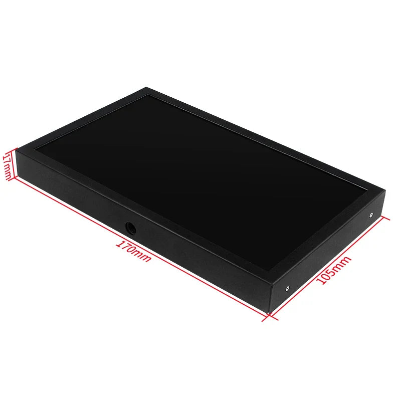 7-Inch Portable IPS Display — 1024x600 LCD with HDMI, VGA, AV Input & Type-C Power for PC, Laptop, Camera, TV Box & DVD Screen