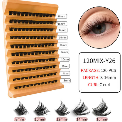 YSDO Premade Volume Fans Eyelash Extensions – 10/14 Rows Natural Mink Individual Cluster Lashes for Makeup