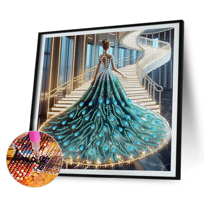 5D DIY Partial Drill Diamond Painting Kit – Girl Design Home Decor 30x30cm