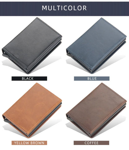 Anti-Theft RFID Credit Card Holder – Smart Minimalist Slim Wallet for Men & Women, Cardholder & Cash Case