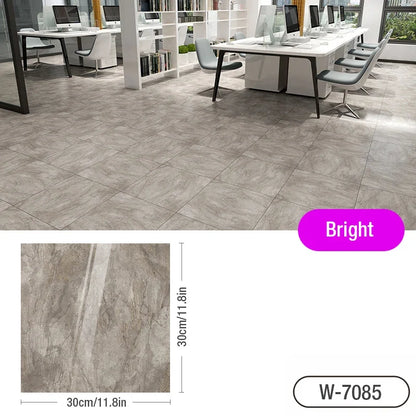 Marble Floor Tile Stickers - Waterproof Self-Adhesive PVC Home Decor
