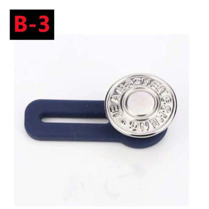 Adjustable Metal Button Extender for Jeans & Pants – Retractable Waistband Expander (1/5/10PCS Sewing Free)