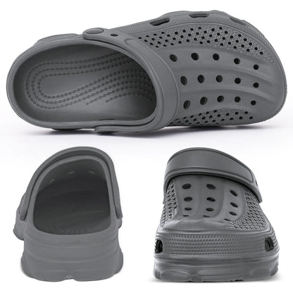 Comwarm Men’s Clogs Slippers – Breathable Non-Slip Garden & Beach Sandals for Indoor Outdoor Casual Wear