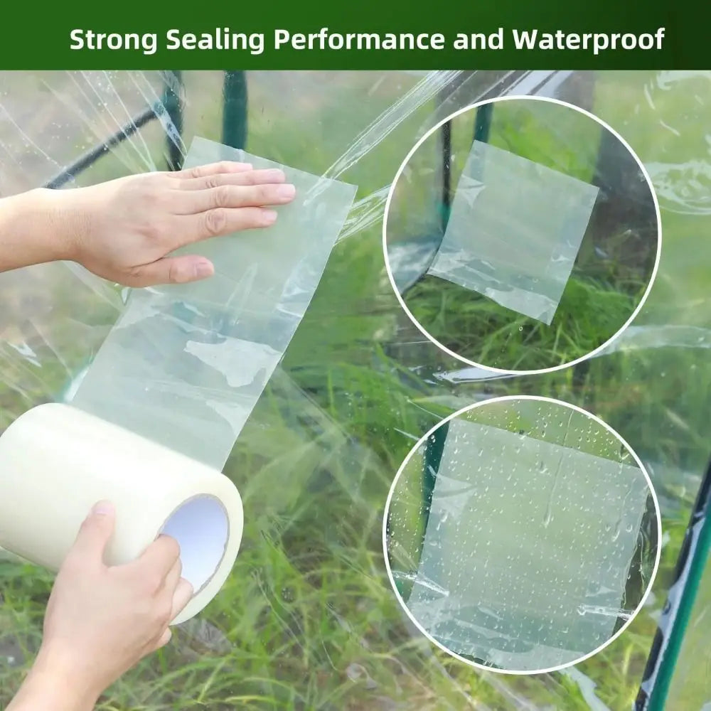 Greenhouse Repair Tape - UV Resistant Transparent Adhesive Patch for Agricultural Film & Garden Plastic Covers