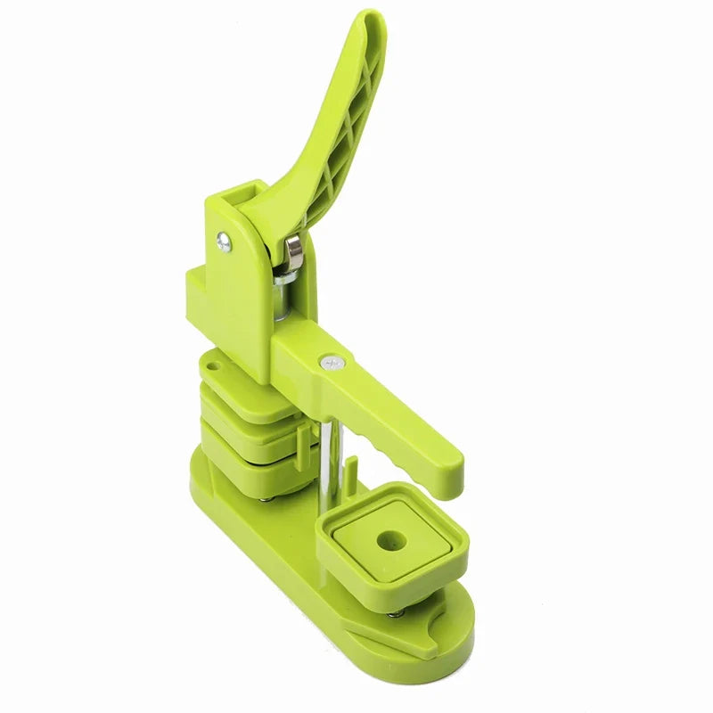 50x50mm Square Badge Press Machine - Rotating Manual for Refrigerator Magnets, Business Gifts, Home & Office Use