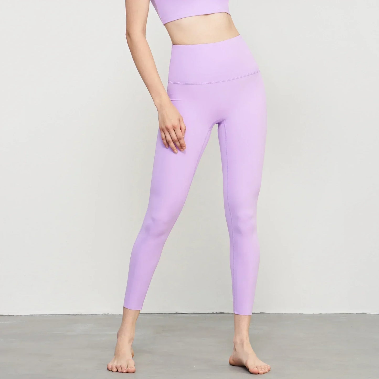 Women’s Lycra Four-Way Stretch Yoga Pants – High Waist Seamless Sports Leggings, T-Line Free Gym Fitness Wear