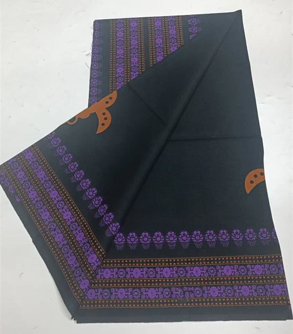 100% Cotton Ankara Wax Fabric - High Quality Soft Real Dutch Pagne Print for Dresses & Sewing