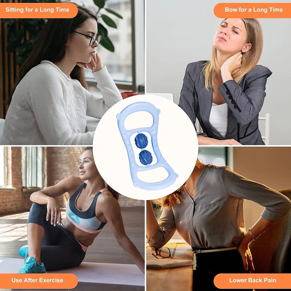 Portable Round Massager Roller – Waist, Abdominal & Leg Clip Tool for Cellulite, Stovepipe & Meridian Massage