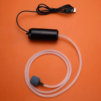 Silent Portable Mini USB Oxygen Pump - Small Oxygenator for Fish Tank, Fish Farming, Aquarium Supplies