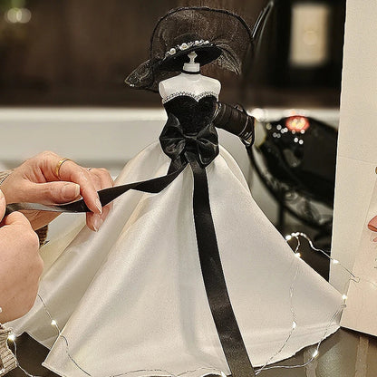 1/6 Mini Bride Doll Wedding Gown Set – Display Mannequin with Stand for Doll Clothes