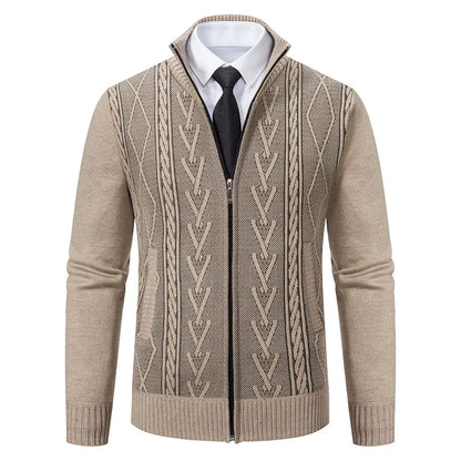 2023 Autumn & Winter Cashmere Padded Sweater Coat - Warm Casual Men’s Knitted Jacket