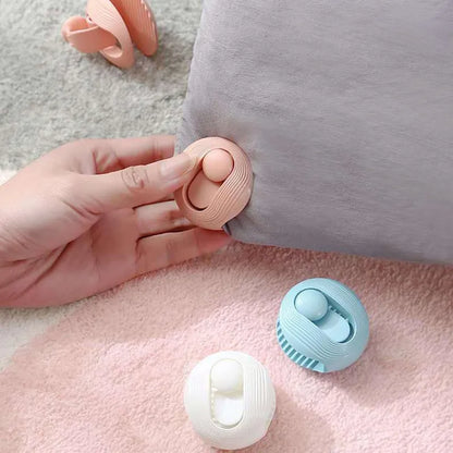 4Pcs Round Shape Quilt Clips - ABS Non-Slip Needleless Bed Sheet and Blanket Fastener Grippers, Easy Fixer Holder Clips for Secure Bedding