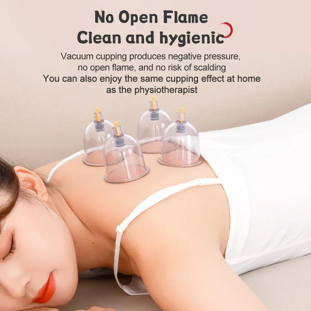 32-Jar Vacuum Cupping Therapy Set – Full Body Suction Cups for Massage, Physiotherapy & Self-Help Wellness Treatment