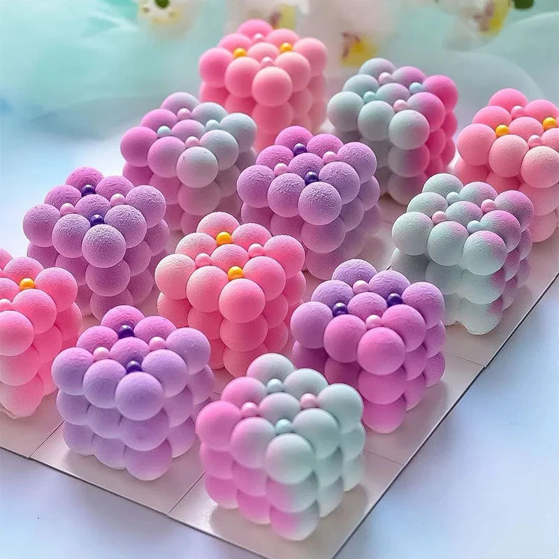 3D Silicone Pastry Mold — French Dessert, Mousse & Cake Baking Pan for Chocolate, Candles, Soap, Fondant, DIY Cake Decoration Tools