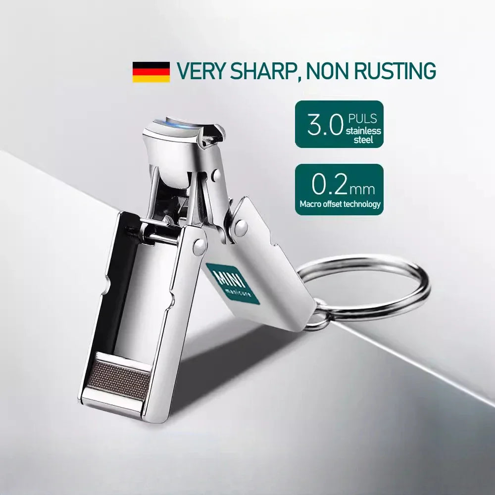 Portable Nail Clippers & Scissors – Collapsible Stainless Steel Fingernail Cutter Manicure Tools