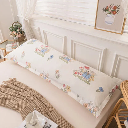 Skin-Friendly Couple Pillowcase – Cozy Polyester Hugging Pillow Cover, Large 120/150/180cm
