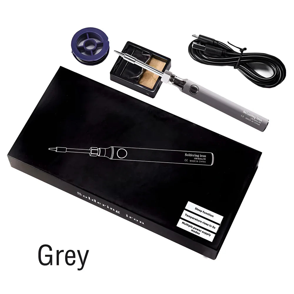 Wireless Rechargeable Electric Soldering Iron – USB 5V 8W Fast Charging Lithium Battery Portable Welding & Repair Tool for Precision Electronics