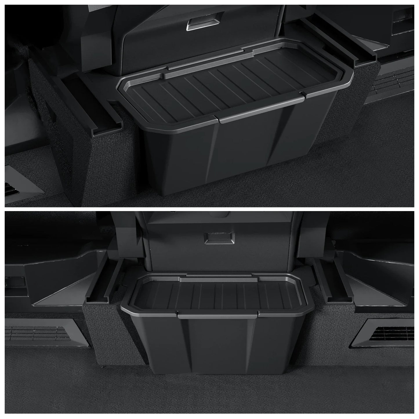 Tesla Cybertruck 2024–2025 Rear Seat Storage Box – Under Air Vent Organizer, Trash Can & Interior Storage Case Car Accessories