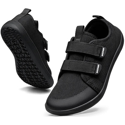 Kids Barefoot Sneakers – Breathable Wide Toe Knitted Mesh Shoes for Boys & Girls, Non-Slip Fashion Walking Cross Trainers