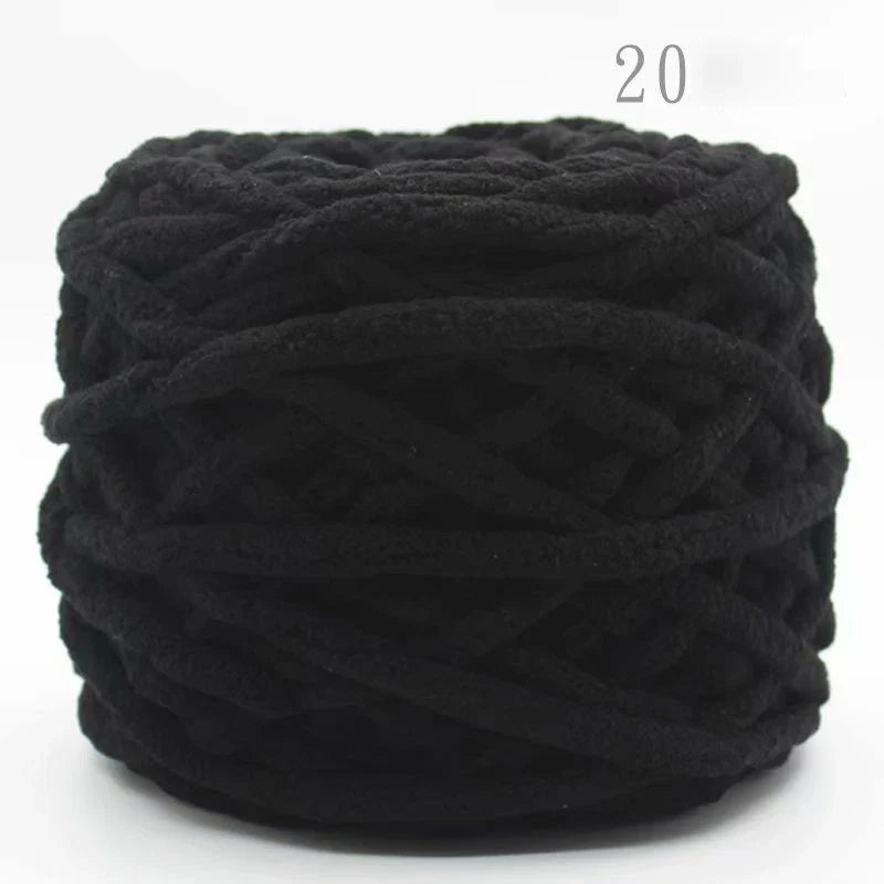 3PCS 300g Soft Chenille Knitting Yarn – Thick Ice Strip Cotton Wool Yarn for DIY Handmade Blankets, Scarves & Craft Projects