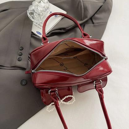 Fashionable Underarm Bow Pillow Bag for Women – 2024 Korean Edition Simple Trendy Shoulder Bag