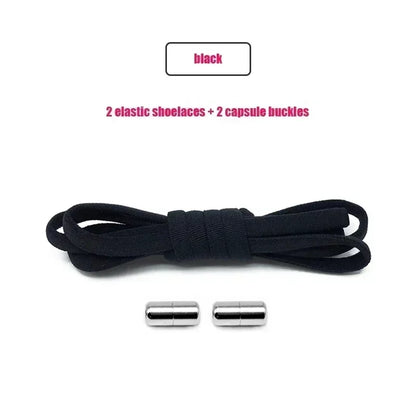 Elastic No-Tie Shoelaces - Quick Slip-On Stretch Shoe Laces for Kids & Adults