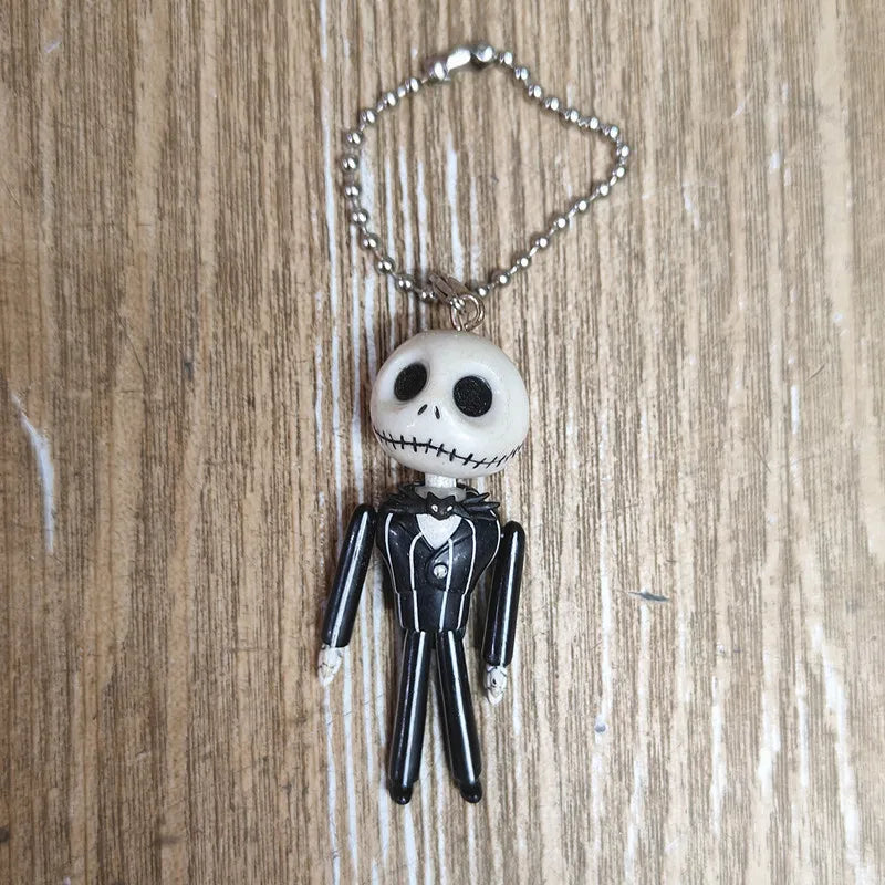 Disney The Nightmare Before Christmas Keychain – Jack Skellington Pendant Cute Doll Jewelry Accessory