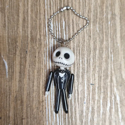 Disney The Nightmare Before Christmas Keychain – Jack Skellington Pendant Cute Doll Jewelry Accessory