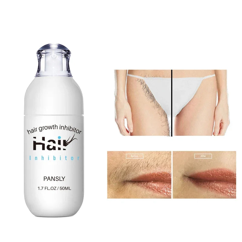 100ML Hair Removal Spray - Painless Hair Reduction Treatment for Smooth Skin and Hair Growth Inhibition