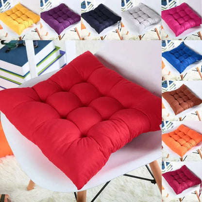 Colorful Chunky Seat Pads Cushion – Tie-On Garden Chair Cushion for Home, Office, Dining, and Kitchen