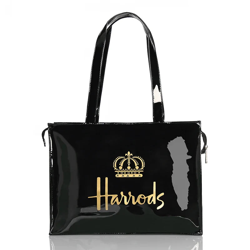 Simple Stylish PVC Reusable Shopping Bag – Luxury Eco-Friendly Waterproof Tote for Summer Beach