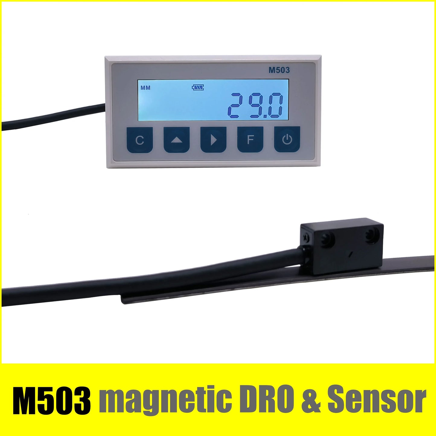 M503 Magnetic Scale DRO Display — Integrated Embedded Magnet Measurement System with Stain Belt for Woodworking