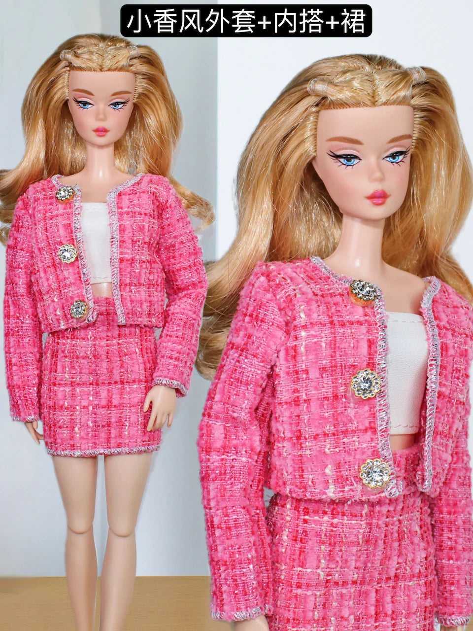 1/6 Doll Clothes Set — New Dress & Sweater Outfit for 30cm Xinyi FR ST BB Dolls, Doll House Accessories