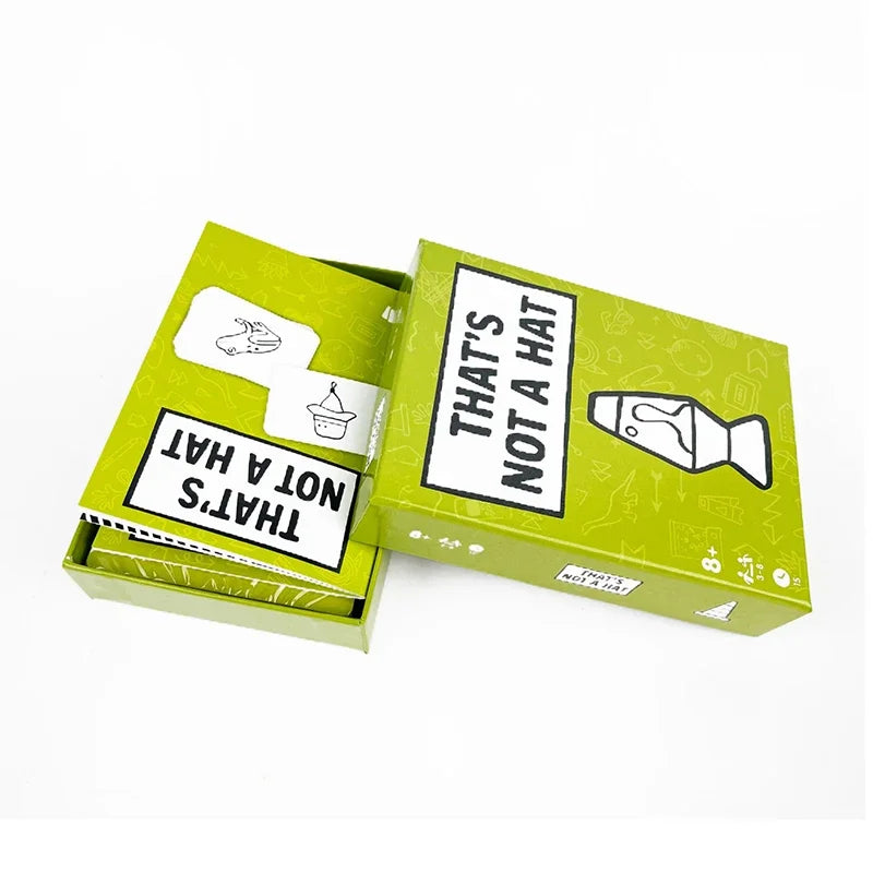 Unique That’s Not a Hat Party Game – English Tabletop Card Game for 3-8 Players, Fun Family & Friends Board Game