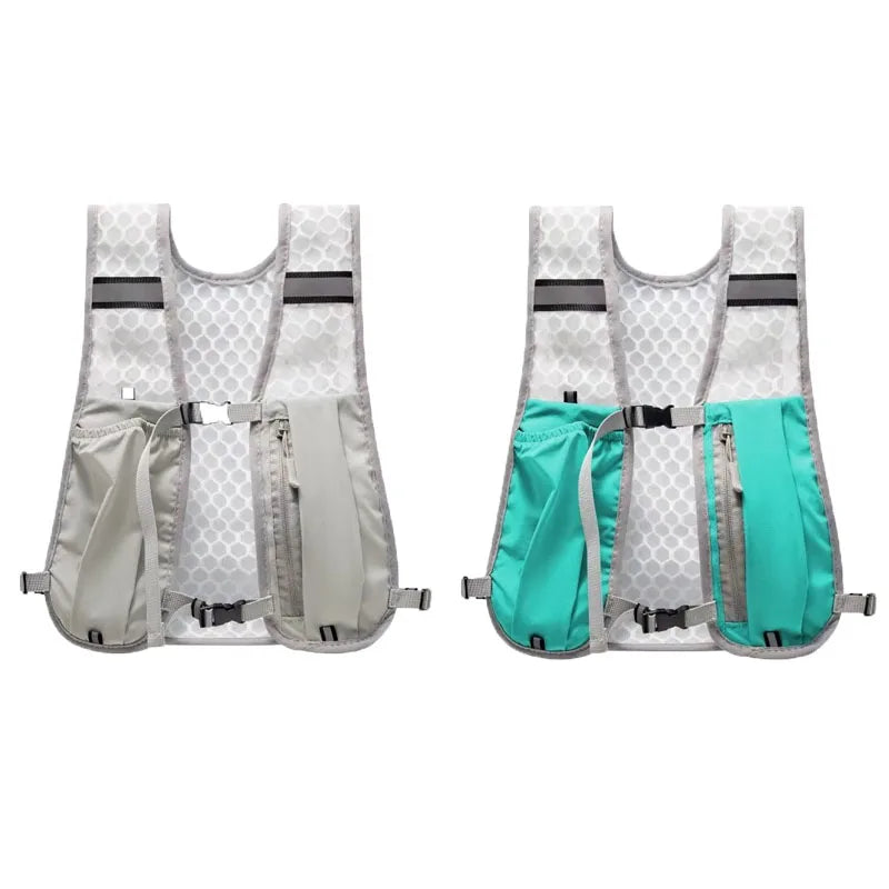 Lightweight Reflective Running & Biking Vest | Hydration Chest Pack with Phone Storage Pocket