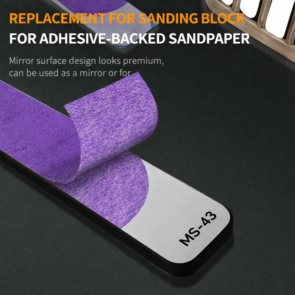 Stedi MS-46 Glass File Grinding Tool – Washable Durable Model Polisher for Military Kits, Optional #320–#1000 Mesh