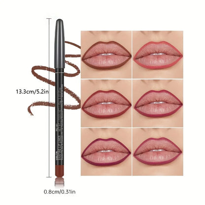 Luxury Matte Lip Liner – Long-Lasting Smooth Lip Pencil for Precise Outline & Full Coverage, Versatile Shades