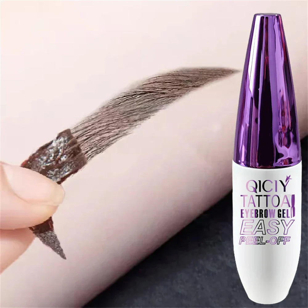 Long-Lasting 3-Day Tattoo Eyebrow Gel Cream – Easy Peel-Off, Smudge-Proof, Sweat-Resistant Waterproof Cosmetic