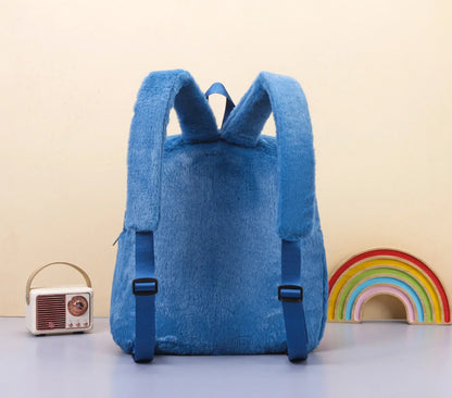 Disney Blue Stitch Plush Backpack – Large-Capacity Cartoon Bag for Kids & Kindergarten Gift